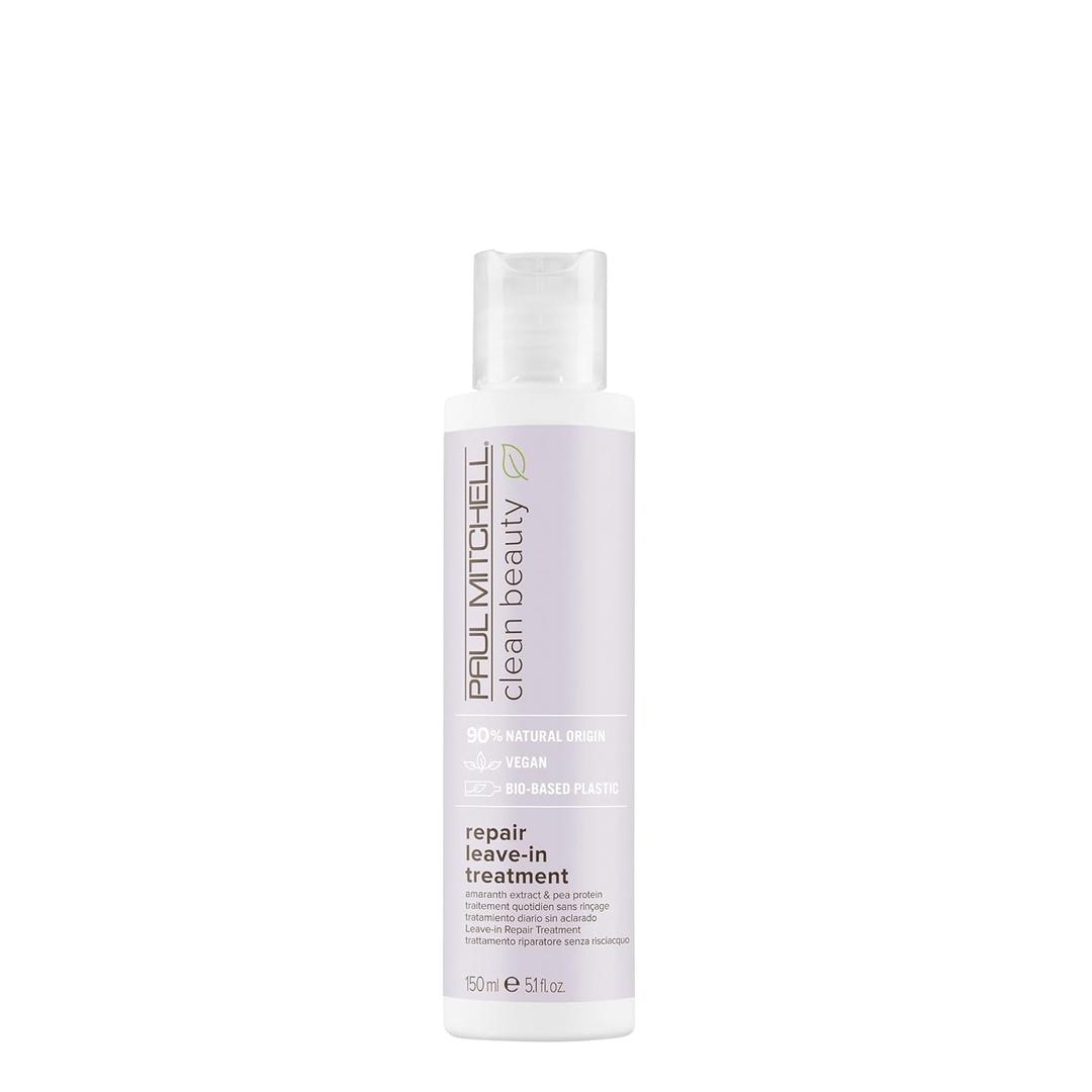 Paul Mitchell Clean Beauty Repair Leave-In Treatment, Leave-In Conditioner, Restores Strands, For Damaged, Brittle Hair, 5.1 fl. oz.