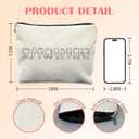 Dentist Makeup Bag for Women, Dentist Gifts for Women, Dental Assistant Hygienist Gifts Cosmetic Bag for Purse, Minimalist Dental Makeup Zipper Pouch