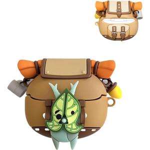 Cute Korok Case Compatible with Samsung Galaxy Buds3 FE (2025)/ Buds3 / Buds3 Pro(2024) with Keyahcin, Cartoon Anime Yahaha Silicone Shockproof Protective Cover for Man Woman