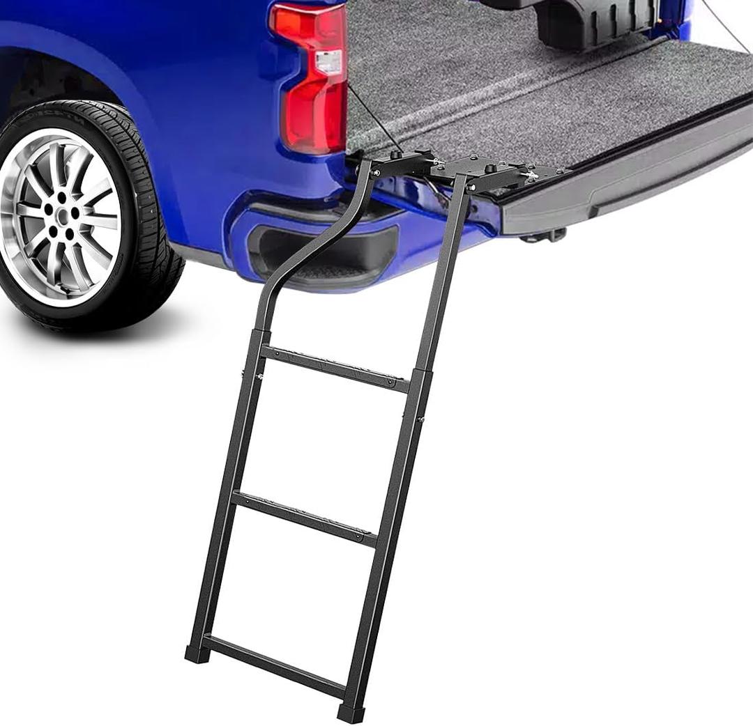 Tailgate Ladder Pickup Truck Accessories Universal Extension Step Ladder with Stainless Steel Self Drilling Hex Screws