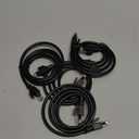 Jadaol Cat6 Ethernet Patch Cables 3ft 5-Pack, 10Gbps 24AWG Pure Copper RJ45 Cat6a Patch Cable, Support Cat8/7 Network, Outdoor&Indoor Rated for Patch Panel to Switch, Server, Router, Modem, PC - Black