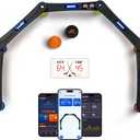 Potent Digital Stickhandling Trainer 2.0 with AppEnabled Training, Builtin Scoreboard & Countdown Timer  Practice Puck Control & Reaction Times, Portable On & Off Ice Hockey Training Aid