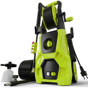 Pressure Washer, 5000PSI Max 3.6GPM Electric Power Washer with Foam Cannon 35FT Power Cord 4 Nozzles, Pressure Washer for Cars, Patios, Fences, Decks and Driveway