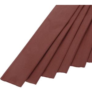 MECCANIXITY Crepe Paper Roll Crepe Paper Decoration 5.2ft Long 21.3 Inch Wide for Wedding Ceremony Various Festivals Decoration, Red Brown