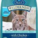 Blue Buffalo Wilderness High-Protein, Grain-Free Natural Dry Food for Adult Cats, Indoor Hairball Control, Chicken, 11-lb. Bag (11 Pound (Pack of 1))