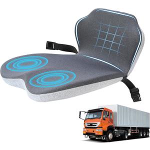 Truck Driver Seat Cushion Memory Foam L-Shaped Ergonomic Cushion for Office Chairs Comfort & Support for Long Sitting Memory Foam U-Shape Tailbone Relief + L-Shape Back Cushion