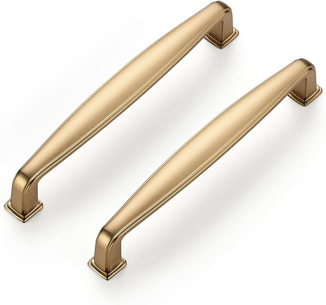 Ravinte 30 Pack Solid 5 Inch Cabinet Handles Champagne Bronze Pulls for Kitchen Drawers and Cabinets - Hardware for Cupboards