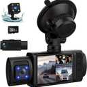 Dash Camera for Cars Dash cam car dashcam TIK tok Driving Recorder Video Recorder HD Three-Camera car Recorder, Support Loop Recording