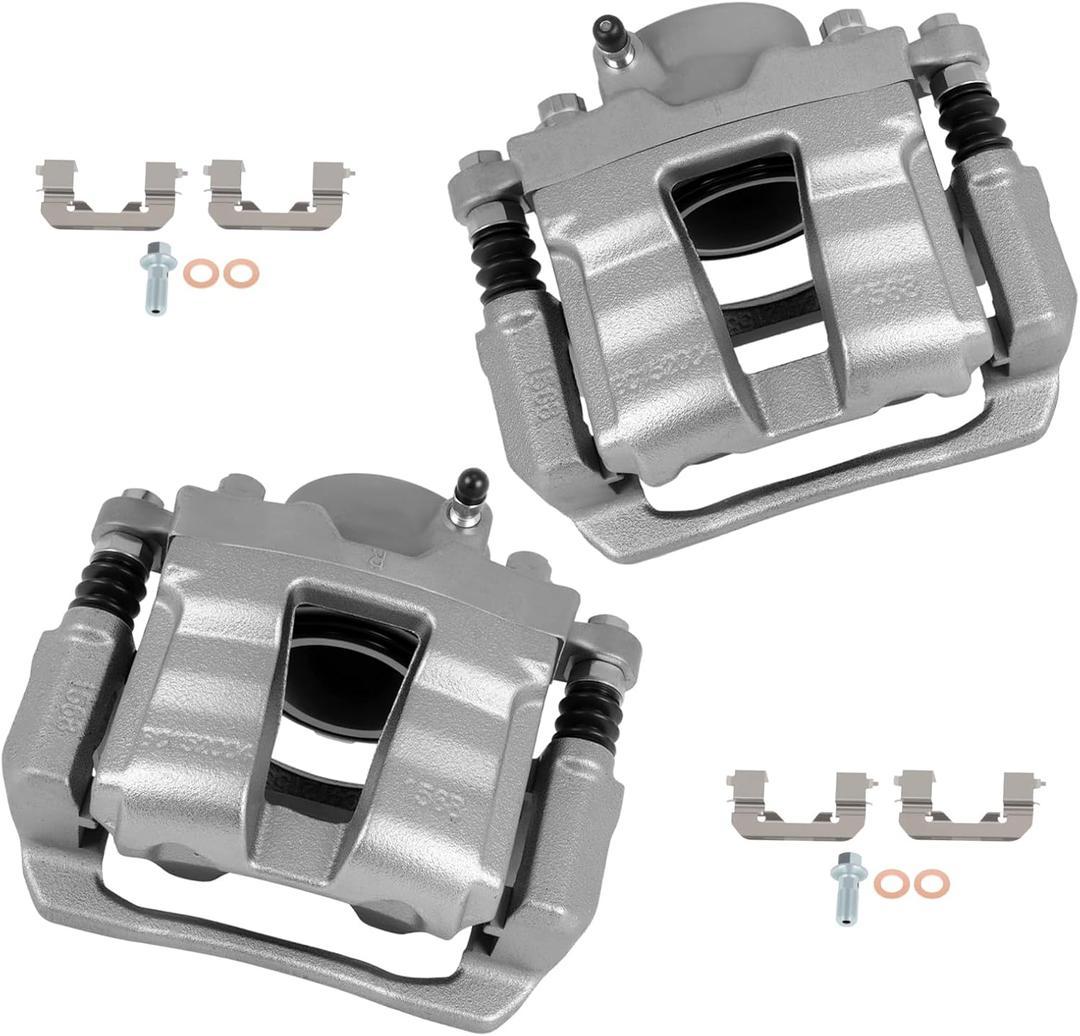 Cciyu Front Left & Right Disc Brake Calipers With Bracket 19B6461S 19B6460S
