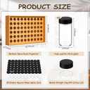 Mifoci 60 Jars Bamboo Spice Rack Organizer, Wall Mounted or Countertop
