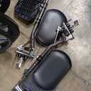 Medline Comfortable Folding Wheelchair with Swing-Back, Desk-Length Arms and Elevating Footrests, 20W x 16D Seat