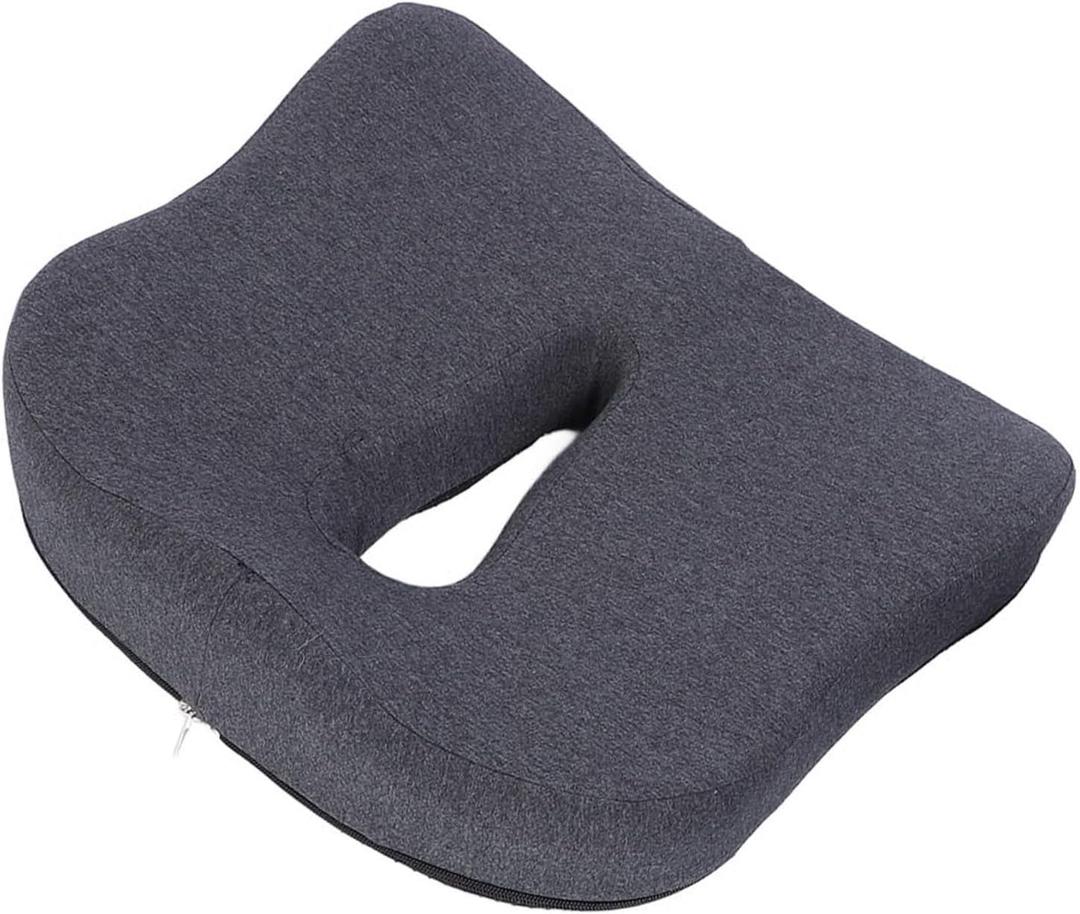 Ergonomic Memory Foam Cushion for Office Chair, Comfortable Seat Cushion, Great Office Chair Pad for Home and Office with Chair Mat, Enhances Sitting Experience