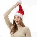 Moon Kitty Christmas Elf Hat Upgraded Christmas Hat Adults Elf Beanie Party Hat for Holiday,New Years and Christmas (Red)