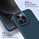 for iPhone 15 Pro Case Liquid Silicone Slim Shockproof Protective Cover 6.1 Inch Anti-Scratch Drop Protection,Cobalt Blue