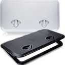 smartmarine 24"x14" Marine Boat Deck Hatch,Boat Access Hatch & Lid, Black/White