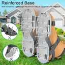 Lawn Aerator Shoes for Grass - Pre-Assembled Grass Aerator Shoes for Lawn - Soil Yard Aerator Tool for Aerating Patio Garden, Gray, Medium Size