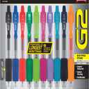 Pilot G2 Premium Retractable Gel-Ink Rolling Ball Pens, Extra Fine Point (0.5mm), Assorted, 10/Pk (14168)