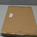 Okydoky Glass Dry Erase Whiteboard,Monthly Calendar Whiteboard,12" x 16",Frameless Glass White Board for Home,School,Office,Black Surface(GlassA-BK-3040)