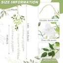 Yunsailing 108 Pack 43.2 in/ 3.6 ft Artificial Fake Wisteria Hanging Flowers Wisteria Faux Flowers Garland Silk Vine Rattan Long Hanging Flowers String for Home Outdoor Wedding Party(Milky)