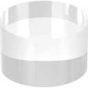 MECCANIXITY Clear Acrylic Solid Cylinder Round Display Riser, 1.2 inches (Height) x 2 inches (Diameter), for Showing Your Collectibles, Cosmetics