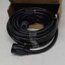 huanchain L5-30P/L5-30R 3 Prong 30 Amp Generator Cord 50 FT, Heavy Duty 10AWG 125V 3750W SJTW, Black Locking Generator Extension Cord Waterproof, ETL Listed