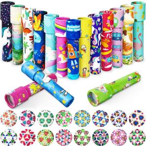 16 Pcs Classic Kaleidoscopes,Vintage Educational Kaleidoscopes,Retro Kids Kaleidoscope Toy for Return Gifts,Party Favor,Bag Fillers,School Prize,Random Style(Cute Style)