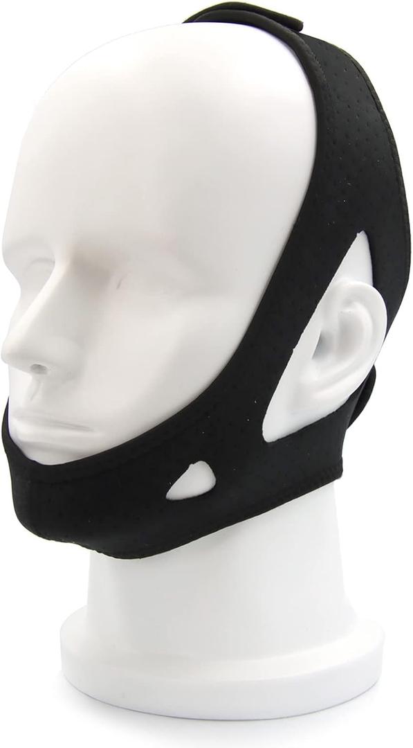 Gihunk Chin Strap - Anti Snoring Chin Strap for Cpap Users (Black)