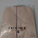 Ekouaer Silk Pajamas for Women Satin Short Sleeve Pajamas Set with Ruffle 2 Pieces Button Down Tops and Pants Khaki, Size: L