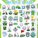 Tigeen 48 Pcs Golf Iron on Patches Embroidered Golf Sports Iron on Decorative Green Grass Golf Course Applique Patches for Hats Clothes Jackets Jeans Dress Backpacks Bags DIY Accessory