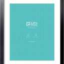LaVie Home 20x24 Picture Frame Black Poster Frame,Display Pictures 16x20 with Mat or 20x24 Without Mat, Stable and Sturdy Frame and Polished Plexiglass, Horizontal and Vertical Format of The Walls