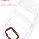 CuteBone Washable Female Dog Diapers 4 Pack Reusable Doggie Heat Diapers for Period FMG04M