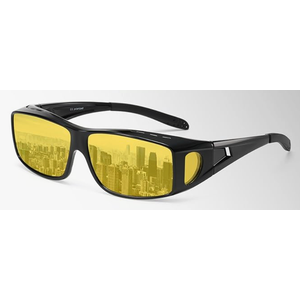 Polarized Fit Over Glasses Sunglasses Men Women Night Vision Glasses Driving Wrap Arounds Eyewear