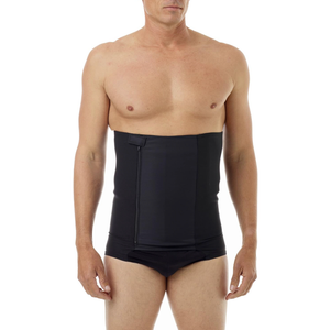 Underworks BELLY BUSTER! 12-inch Zip-N-Trim Brief Girdle for Men - For Tummy Trimming, Shaping, Mid-section Hernia, Size XL