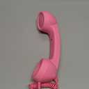 Retro Phone Handset, 2026 New Retro Style Type-C Phone Handset,Vintage Wired Plug in Handheld Cell Phone Receiver with Microphone, Suitable for Cell Mobile Video Conferences,Calls,Meetings (Pink)