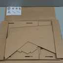 Cardboard Cat House for Indoor Cats & Kittens  Foldable Geometric Cat Condo, Lightweight & Durable Cat Box Bed Hideaway Shelter (14.80" x 16.57")