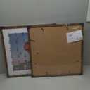 Wood 20x20 Picture Frame with 16x16 Mat Deep Brown, Display 16x16 with Mat or 20x20 without Mat, Wood 20 by 20 Photo Frame, 20 x 20 Frame for Wall Hanging Display, Deep Brown, 2 Pack