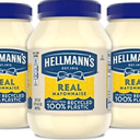 Hellmann's Mayonnaise 3 Count Real Mayo For a Creamy Condiment for Sandwiches and Simple Meals Gluten Free, Made With Cage-Free Eggs 30 oz BBD 03/30/2025