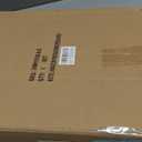 2 Piece Woven Leather Ottoman Tray with Gold Handles, Perfect Rectangular Serving Tray for Living Room, Coffee Table Tray as Thoughtful Gift for Home Decor Enthusiasts (Coffee Brown)