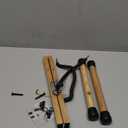 SNIGJAT Wood Acoustic Guitar Floor Stand, Mini Electric Adjustable Folding Bass Guitar Stand Compatible for Cello Banjo Mandolin Ukulele