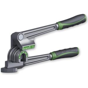 Tube Bender 180, 1/4", 5/16", 3/8" (6/8/10mm) O.D. Pipe Bender, 3 in 1 Tubing Bender, Brake Line Bender for Air Conditioning Refrigeration Repair, HVAC Tools