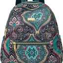 Pealwel Mini Backpack Purse for Women,Small Nylon backpacks for Ladies Backpacks Women Anti Theft Travel Bag (Bohemian)