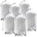 36x50 Inch Extra Large Clear Drawstring Plastic Bags 6 Pack(4 Mils), Dustproof Moistureproof Reusable Big Giant Luggage Storage Bag for Suitcase Garage Organizer, Blanket, Plush Toys