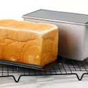 Aluminized Steel Pullman Loaf Pan with Lid, 10x3.93x4.4in, Non-Stick Inside and Out, Commercial Grade, Perfect for Bread Lovers