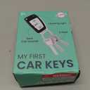 Toy Car Keys - Real Looking Play Toddler Remote Car Key - Interactive Kids Baby Keys with Lights and Sound Effetcs - Pretend Toy Keys for Boys Girls Age 3+