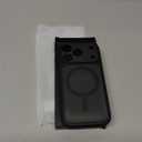 For iPhone 17 Pro Max Case, Compatible with Magsafe, Full Camera Protection, Built-in Magnetic Ring, Translucent Matte Phone Case for iPhone 17 Pro Max 6.9 Inch (Black)