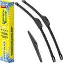 GSPSCN 3 Wipers Replacement For Toyota Highlander 2023 2022 2021 2020Original Equipment Windshield Wiper Blades Set 26"+18"+10" (Set of 3)