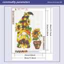 5D Diamond Painting Kits for Adults Sunflower Diamond Painting Without Frame Anime Gnome Diamond Painting Kits for Beginners 12x16 Inch