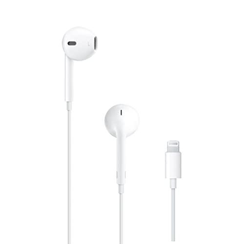 Apple EarPods Headphones with Lightning Connector, Wired Ear Buds for iPhone with Built-in Remote to Control Music, Phone Calls, and Volume Apple EarPods Headphones with Lightning Connector, Wired Ear Buds for iPhone with Built-in Remote to Control Music, Phone Calls, and Volume