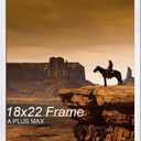 A PLUS MAX 18x22 Picture Frame White Light Weight Wall Mount