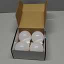 Brtstiun G25 LED Light Bulb, Round Vanity Light Bulbs for Bathroom, 40W LED Equivalent, Daylight White 5000K, Globe Light Bulbs E26 Base, 600LM, Non-Dimmable, 4-Pack